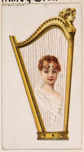 Harp, from the Novelties series (N228, Type 5) issued by Kinney Bros.