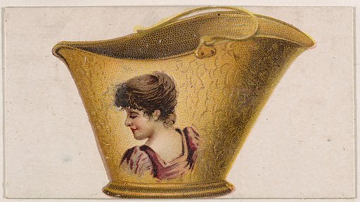 Coal bucket, from the Novelties series (N228, Type 5) issued by Kinney Bros.