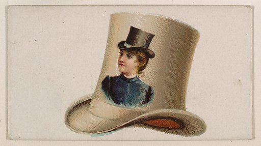 Top hat, from the Novelties series (N228, Type 5) issued by Kinney Bros.