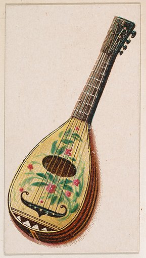 Mandolin, from the Novelties series (N228, Type 5) issued by Kinney Bros.
