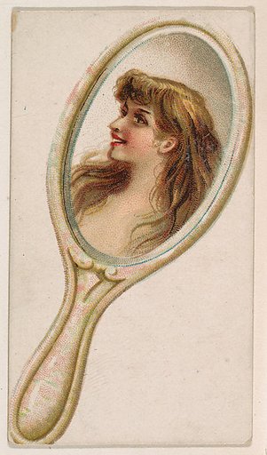 Mirror, from the Novelties series (N228, Type 5) issued by Kinney Bros.
