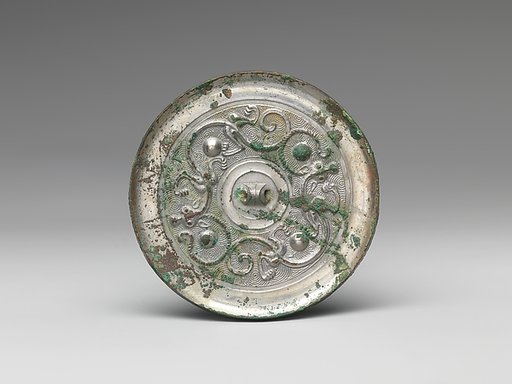 Mirror with two dragons