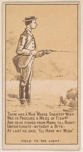 There Was a Man Whose Greatest Wish..., from the Magic Changing Cards series (N223) issued by Kinney Tobacco Company