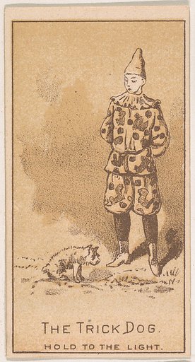 The Trick Dog, from the Magic Changing Cards series (N223) issued by Kinney Tobacco Company