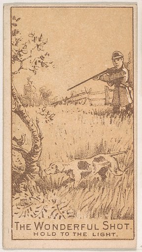 The Wonderful Shot, from the Magic Changing Cards series (N223) issued by Kinney Tobacco Company