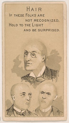 Hair, from the Magic Changing Cards series (N223) issued by Kinney Tobacco Company