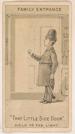 That Little Side Door, from the Magic Changing Cards series (N223) issued by Kinney Tobacco Company