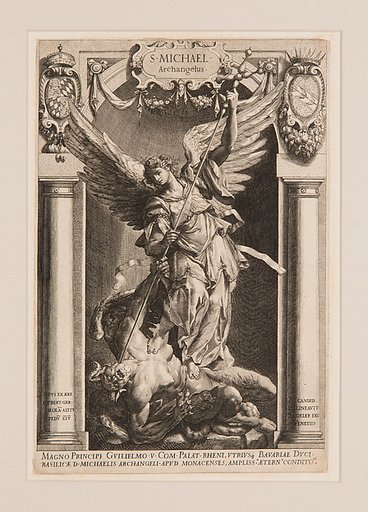 The Archangel Michael Defeating Satan, in a Niche