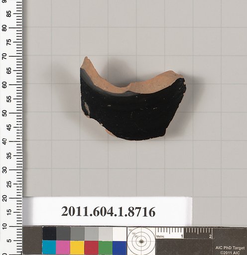 Terracotta fragment of a kylix (drinking cup)