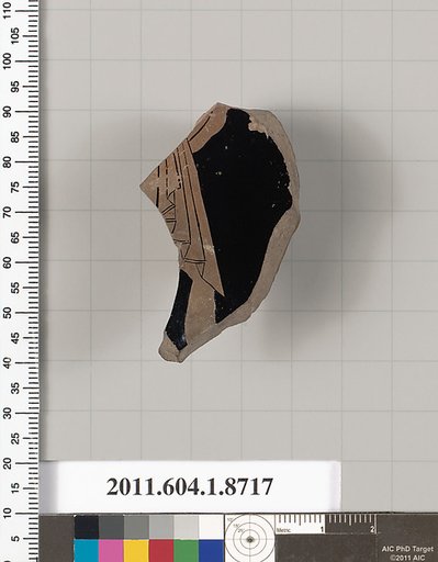 Terracotta fragment of a kylix (drinking cup)