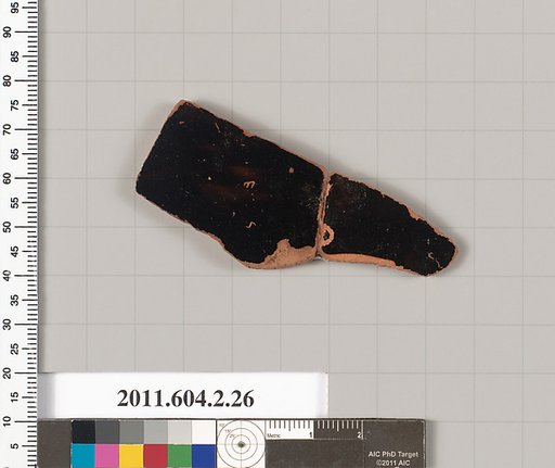 Terracotta fragment of a psykter (vase for cooling wine)