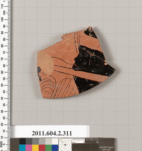 Terracotta fragment of a column-krater (bowl for mixing wine and water)
