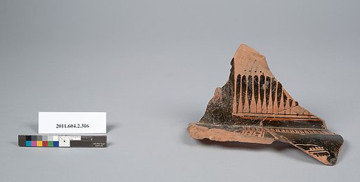 Terracotta fragment of a column-krater (bowl for mixing wine and water)