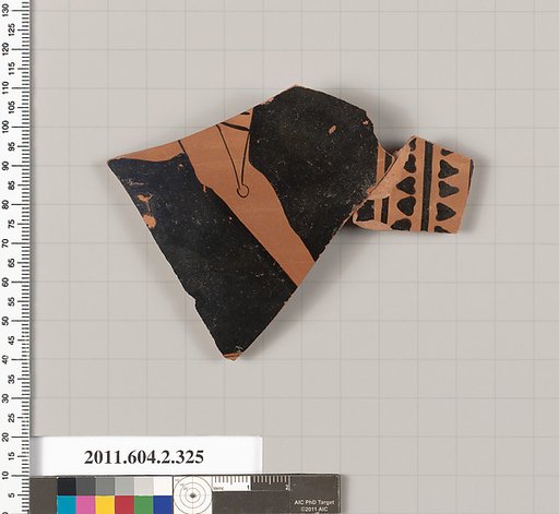 Terracotta fragment of a column-krater (bowl for mixing wine and water)