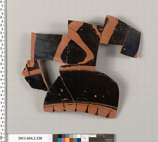 Terracotta fragment of a column-krater (bowl for mixing wine and water)