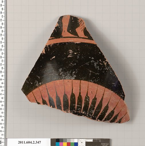 Terracotta fragment of a column-krater (bowl for mixing wine and water)