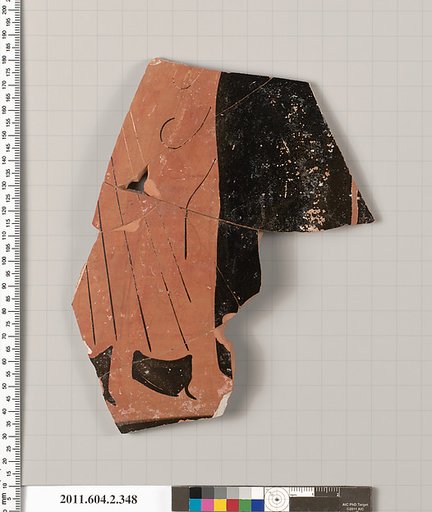 Terracotta fragment of a column-krater (bowl for mixing wine and water)