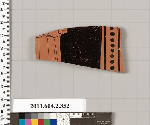 Terracotta fragment of a column-krater (bowl for mixing wine and water)