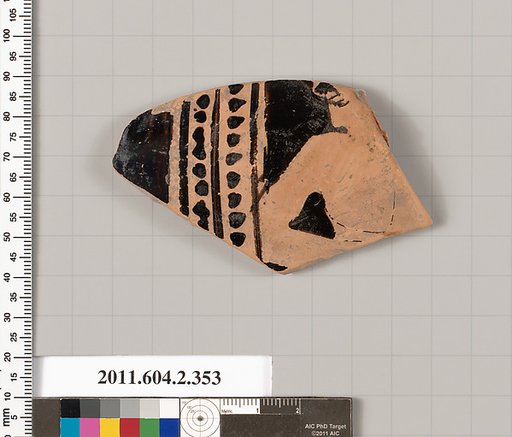 Terracotta fragment of a column-krater (bowl for mixing wine and water)