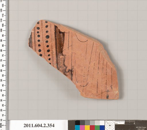 Terracotta fragment of a column-krater (bowl for mixing wine and water)