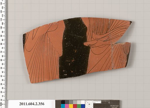 Terracotta fragment of a column-krater (bowl for mixing wine and water)