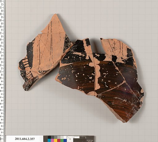 Terracotta fragment of a column-krater (bowl for mixing wine and water)