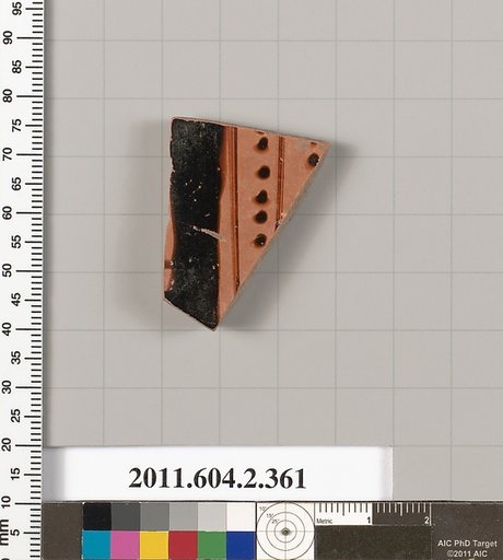Terracotta fragment of a column-krater (bowl for mixing wine and water)