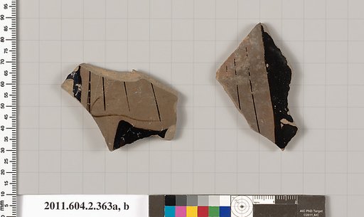 Terracotta fragments of a column-krater (bowl for mixing wine and water)