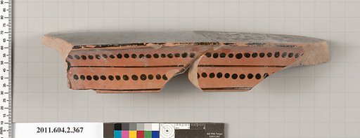 Terracotta fragment of a column-krater (bowl for mixing wine and water)