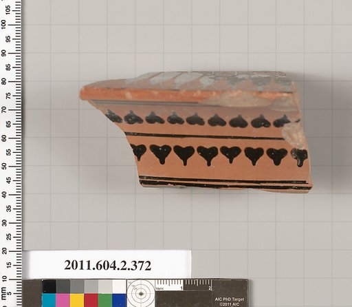 Terracotta fragment of a column-krater (bowl for mixing wine and water)