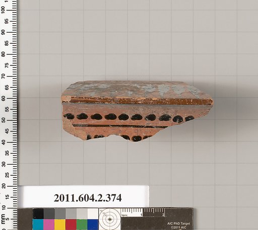 Terracotta fragment of a column-krater (bowl for mixing wine and water)