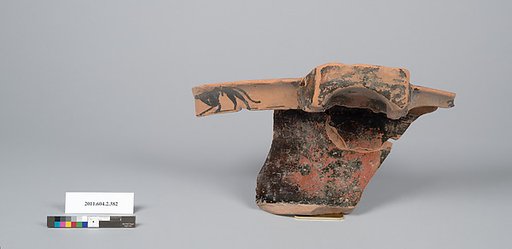 Terracotta fragment of a column-krater (bowl for mixing wine and water)