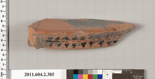 Terracotta fragment of a column-krater (bowl for mixing wine and water)