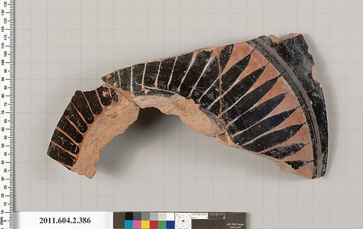 Terracotta fragment of a column-krater (bowl for mixing wine and water)