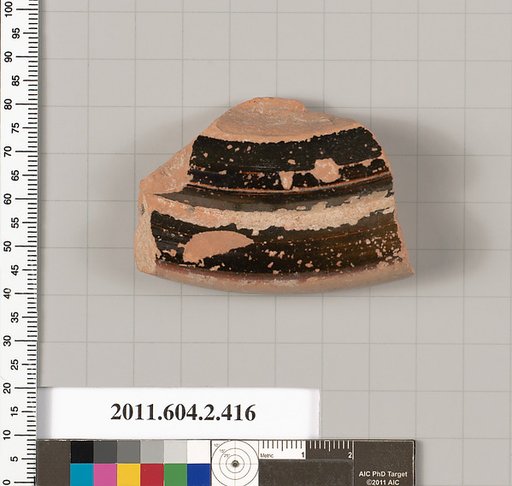 Terracotta fragment of a column-krater (bowl for mixing wine and water)