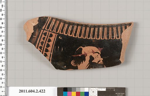 Terracotta fragment of a column-krater (bowl for mixing wine and water)