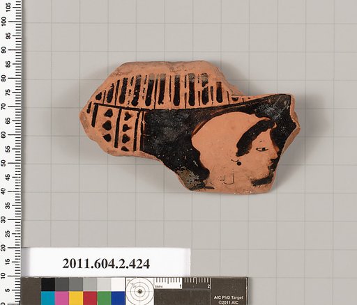 Terracotta fragment of a column-krater (bowl for mixing wine and water)