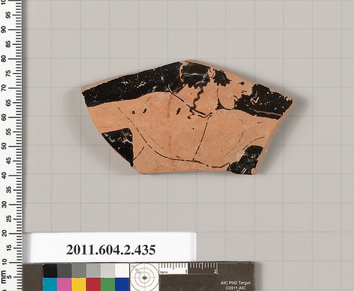 Terracotta fragment of a column-krater (bowl for mixing wine and water)