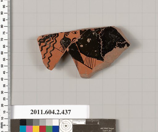 Terracotta fragment of a column-krater (bowl for mixing wine and water)