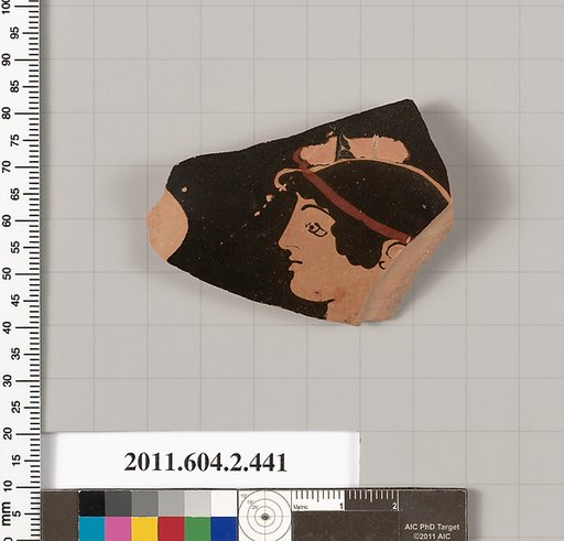 Terracotta fragment of a column-krater (bowl for mixing wine and water)