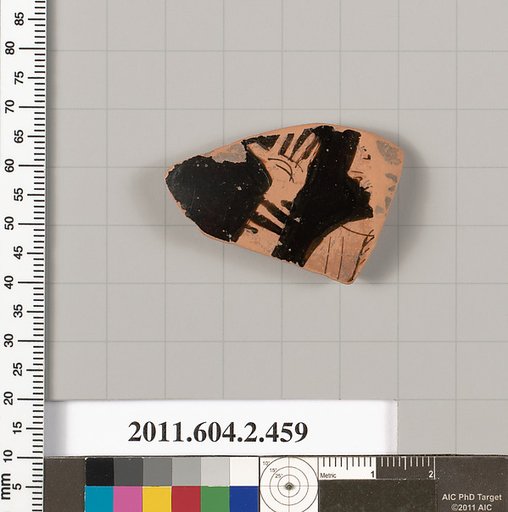 Terracotta fragment of a column-krater (bowl for mixing wine and water)