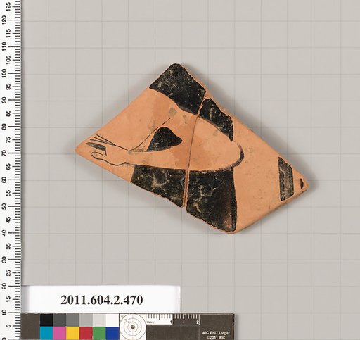 Terracotta fragment of a column-krater (bowl for mixing wine and water)