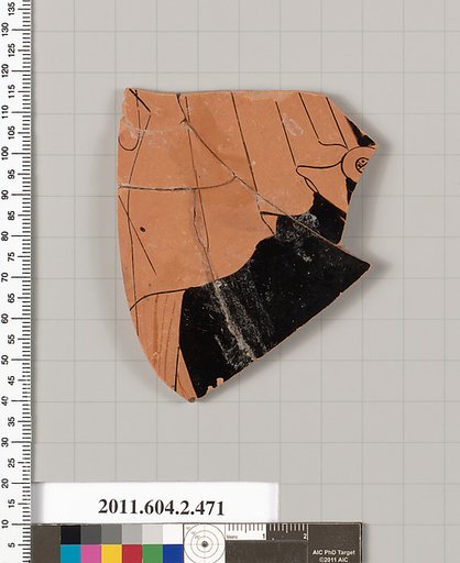 Terracotta fragment of a column-krater (bowl for mixing wine and water)