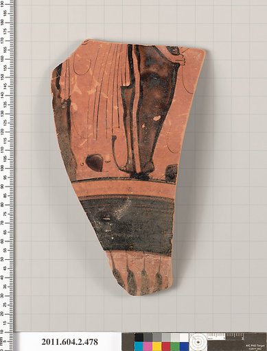 Terracotta fragment of a column-krater (bowl for mixing wine and water)