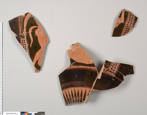 Terracotta fragments of a column-krater (bowl for mixing wine and water)