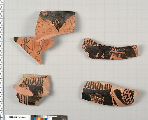Terracotta fragments of a column-krater (bowl for mixing wine and water)