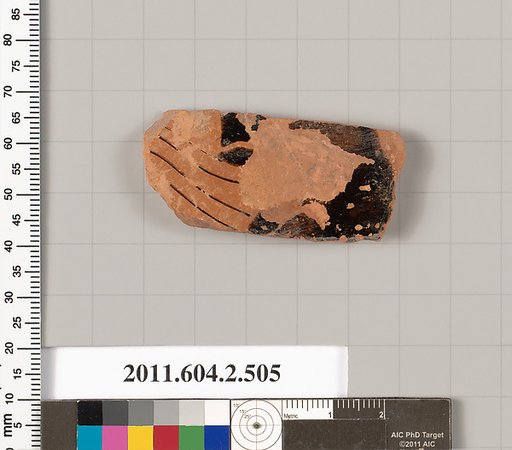 Terracotta fragment of a column-krater (bowl for mixing wine and water)