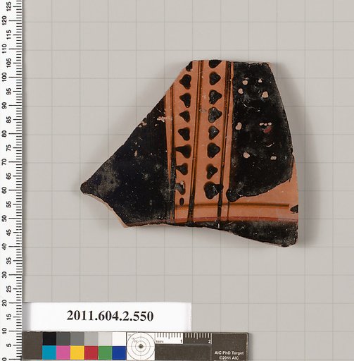 Terracotta fragment of a column-krater (bowl for mixing wine and water)
