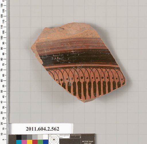 Terracotta fragment of a column-krater (bowl for mixing wine and water)