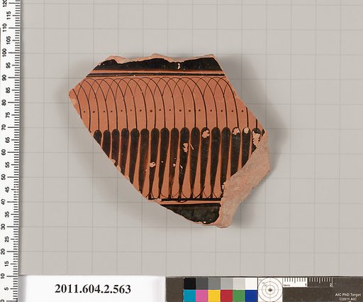 Terracotta fragment of a column-krater (bowl for mixing wine and water)